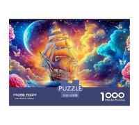 Sailboat Night VoyagePremium Jigsaw Puzzles for Adults A 1000-Piece Advanced-Level Set Featuring Challenging And Educational Games - Designed As The Jigsaw Puzzles for Adults And Mature