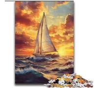 Sailboat Sailing on The Sea 2000 Piece Jigsaw Puzzles for Teenagers Gifts, Suitable for People Aged 14 And Above Home Decoration Gift Ideas (70x100cm)