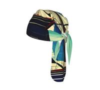 Sailboat Ship Landscape Print Cycling Cap Quick-Drying Headband Universal Running Sweatband Headwear Hiking