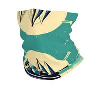 Sailboat Ship Landscape Print Headband Neck Gaiter Head Wrap Headwear