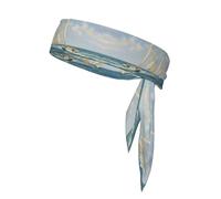 Sailboat Ship Landscape Print Sports Head Tie Bandanas - Stylish, and Comfortable Athletic Sweatbands for Running, Yoga, Cycling
