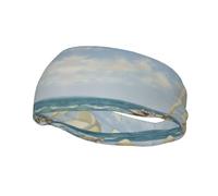 Sailboat Ship LandscapeStylish sweat-wicking sports headband, perfect for men and women, fitness, running, and yoga.