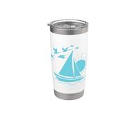 Sailboat Swans in Summer Stainless Steel Insulated Tumbler