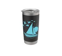 Sailboat Swans in Summer Stainless Steel Insulated Tumbler