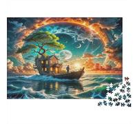 Sailboat1000 Piece Jigsaw Puzzle for Adults Educational Games NavigationChallenging for Home Decoration Great Gift Idea70x50cm/1000pcs