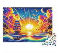 Sailboat1000 Piece Jigsaw Puzzles for Adults And Kids Family Game NavigationFun And Challenging for Home Decoration Great Gift Idea38x26cm/1000pcs