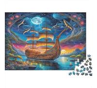 Sailboat1000 Piece Jigsaw Puzzles for Adults Educational Games NavigationChallenging for Home Decoration Great Gift Idea38x26cm/1000pcs