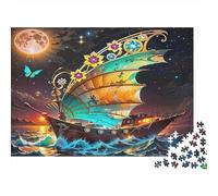 Sailboat1000 Pieces Jigsaw Puzzle for Adults And Kids Educational Games NavigationChallenging Home Decors Great Gift Idea38x26cm/1000pcs