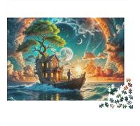 SailboatJigsaw Puzzle VoyagerEco Friendly Paper Adults Decompression Brain Training Home Decor Xmas Gift 1000 Pieces 52x38cm/1000pcs