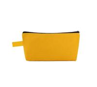 Sailcloth Zipper Pencil Case 1/2/3/5/10pcs Colorful Makeup Zipper Bags 25×13×4.5cm Multi-Purpose Pencil Pouch for Travel Cosmetics Stationery Daily Storage for Pencil Case(Yellow,2pcs)