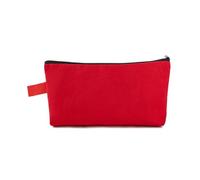 Sailcloth Zipper Pencil Case 1/2/3/5/10pcs Colorful Makeup Zipper Bags 25×13×4.5cm Multi-Purpose Pencil Pouch for Travel Cosmetics Stationery Daily Storage for Pencil Case(Red,3pcs)