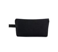 Sailcloth Zipper Pencil Case 1/2/3/5/10pcs Colorful Makeup Zipper Bags 25×13×4.5cm Multi-Purpose Pencil Pouch for Travel Cosmetics Stationery Daily Storage for Pencil Case(Black,3pcs)
