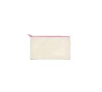 Sailcloth Zipper Pencil Case 3/5/10 Pcs/Lot Student School Canvas Zipper Storage Bags DIY Blank Craft Cosmetic Ziplock Cotton Pouches for Pencil 21x12cm for Pencil Case(Pink,5PCS)