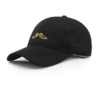 Sailfish Running Cap Men's and Lady's Curving Baseball Cap Gold Hoop Cap Young Fashion Couple Hat Hut for Boys (Black, One Size)