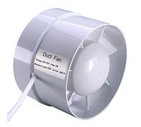 SAILFLO 5 Inch Vent Fan Exhaust Blower 16W 141 CFM Inline Duct Ventilation for Window Attic Ducting Kitchen HVAC Grow Tent Garages Barn Factoris (125mm)