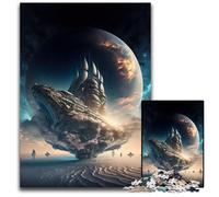 Sailing Across The Galaxy Jigsaws 1000 Pieces for Adults Puzzles for Adults Birthday Gift Idea, Challenging Brain Teaser Game 26X38CM/10.23x14.96inch