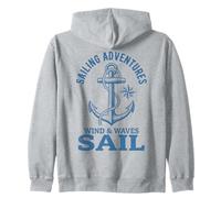 SAILING ADVENTURES WIND & WAVES SAIL Zip Hoodie