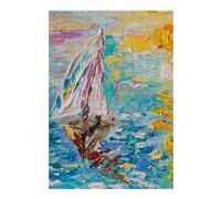Sailing at Sunset Wooden Jigsaw Puzzle for Adults, 300 PCS