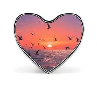 Sailing at The Seaside Lapel Pin Fashion Brooch Pin Cute Button Badges Heart Shape
