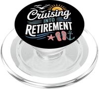 Sailing Away Cruising Into Retirement For Retirees PopSockets PopGrip for MagSafe