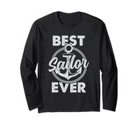 Sailing Best Sailor Ever Anchor Nautical Captain Humor Long Sleeve T-Shirt