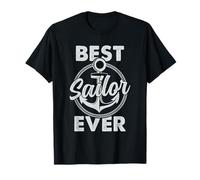 Sailing Best Sailor Ever Anchor Nautical Captain Humor T-Shirt