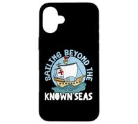 Sailing Beyond The Known Seas Indigenous Columbus Day Case for iPhone 16 Plus
