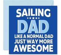 Sailing Birthday Card for Dad - Awesome Dad Sports - Happy Birthday Card for Men, 145mm Male Greeting Cards