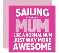 Sailing Birthday Card for Mum - Awesome Mum Sports - Happy Birthday Card for Women, 145mm Female Greeting Cards