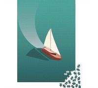 Sailing Boat 1 1000 Piece Jigsaw Puzzle, Romantic City Break Scene, 1000 Pieces for Adults, Travel Gift for Home Décor Fans, Decorative Artwork, 70x50cm/1000pcs
