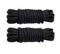Sailing Boat Dock Lines Double Braided Nylon Ropes Anchor Lines Pre-spliced with a 12" Loop Marine Boat Rope Mooring Lines Boating Accessories (16.5ft/ 25ft/ 50ft, Dia:3/8", 1/2", 5/8")