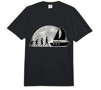 Sailing Boat Evolution Moon Captain Sailor Ship Comfort Colors Adult Heavyweight T-Shirt