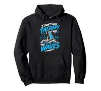 Sailing Boat Gift Men's Heartbeat ECG Heart Line Sailor Pullover Hoodie