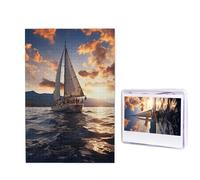 Sailing Boat Jigsaw Puzzles 1000 Pieces Wooden Puzzle Personalized Photo Puzzle For Adults Picture Puzzle Custom Puzzle Wedding Puzzle For Birthday Valentines Day Anniversary