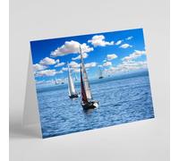 Sailing boats birthday card