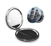 Sailing Boats in The Ocean Pocket Makeup Mirror,Small Portable Wallet Mirror, Perfect for Travel, Everyday Use