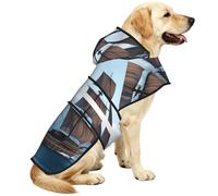 Sailing Boats In The Ocean Waterproof Dog Raincoat And Rain Jacket For Small Medium Large Dogs With Reflective Stripes And Adjustable Belly Strap