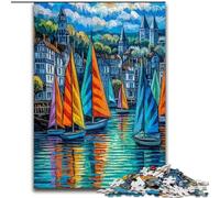 Sailing Boats Jigsaw Puzzles for Adults 1000 Piece, Pattern Assembly Deal As Gifts for The Whole Family Suitable for And 14 (50x75cm)