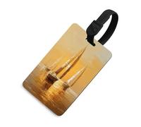 Sailing Boats on The Sea Luggage Tag Travel Bag Suitcase Baggage Name Tags