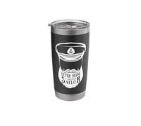 Sailing Calm Seas Never Made A Skilled Sailor Skipper Boat Stainless Steel Insulated Tumbler