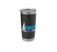 Sailing Choosing Lifes Course Sailing Ship Sailor Sailboat Stainless Steel Insulated Tumbler
