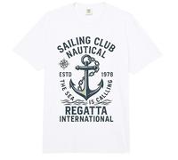 Sailing Club Nautica The Sea is Calling Regatta Internationa Comfort Colors Adult Heavyweight T-Shirt