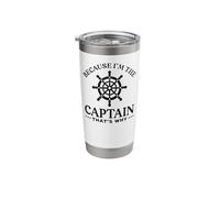 Sailing Dad Because I'm The Captain That's Why Stainless Steel Insulated Tumbler