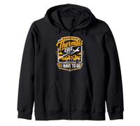 Sailing Flight Saying Thermik Calls Glider Hobby Pilot Zip Hoodie