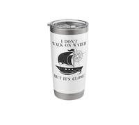 Sailing I Don't Walk On Water But It's Close Sailboat Stainless Steel Insulated Tumbler