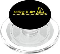 Sailing is Art Sailboat Skipper PopSockets PopGrip for MagSafe