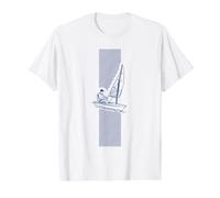 Sailing Laser Dinghy Boat Optimist Sailor Value Graphic T-Shirt, Men, White, XL