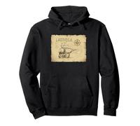 Sailing Latitudes Compass Ship Sketch Vintage Nautical Art Pullover Hoodie