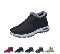 SAILING LEAVES Orthopedic Boots for Women UK Arch Support Boots Fur Lining Slip on Waterproof Warm Ankle Booties Men and Women's Winter Snow Boot Wide Fit Lightweight Outdoor Walking Shoes