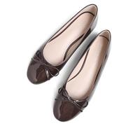 SAILING LU Women's Pointed Toe Ballet Flats Comfortable Solid Color Flat Shoes Casual for Women Work Slip-Ons Loafers, I322a-dark Brown, 7.5 UK